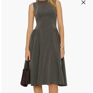 Reformation Charcoal Midi Dress